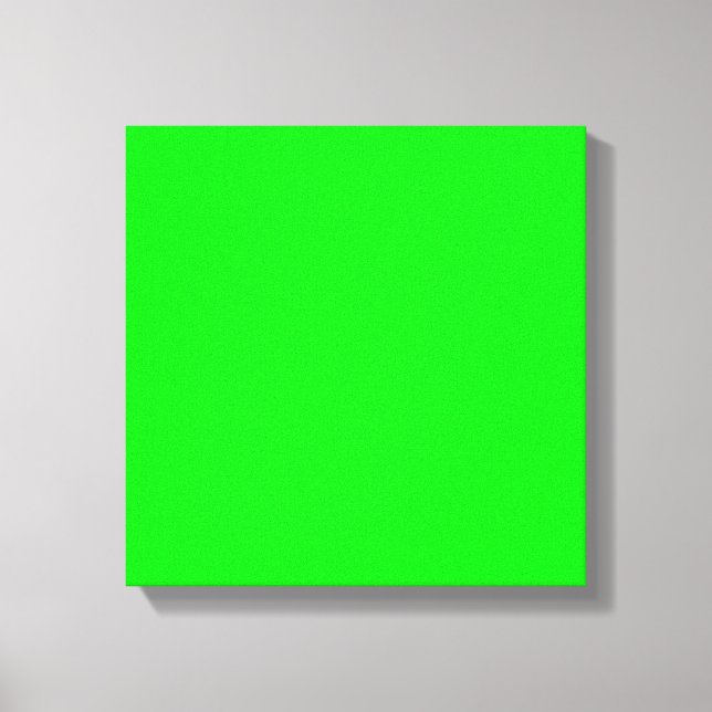 Neon grönt hex-kod 00FF00 Canvastryck (Framsida)