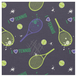 Neon grönt I kärlek tennis, anpassningsbar storl Tyg