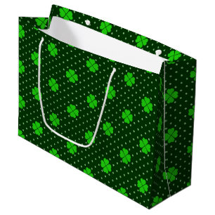 NEON GRÖNT IRISH CELTIC SHAMROCKS & POLKA DOTS