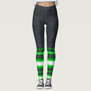 Neon Grönt Leg Rand Spandex Leggings