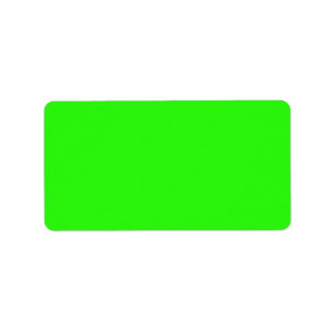 Neon Grönt Light Mode Färg Trend 2014 Adressetikett