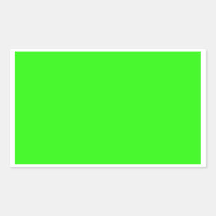 Neon Grönt Light Mode Färg Trend 2014 Rektangulärt Klistermärke