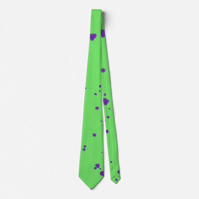Neon Grönt Lila Splotches Slips (Framsida)