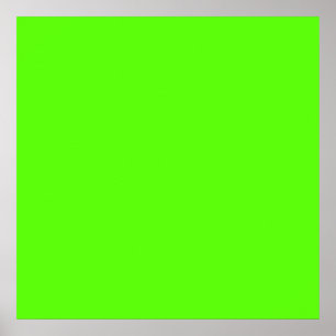 Neon-Grönt med hög synlighet Poster