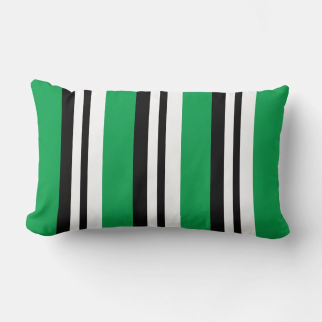 Neon Grönt Rand Reversible Pillow Lumbarkudde (Framsida)