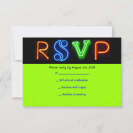 NEON GRÖNT SIGNS PUB BAT MITZVAH OSA KORT