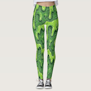 Neon Grönt Slime Drift Leggings