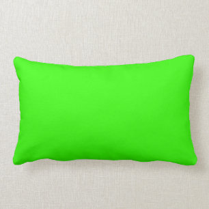 Neon Grönt Solid Background Färg Lime Bright Vert Lumbarkudde