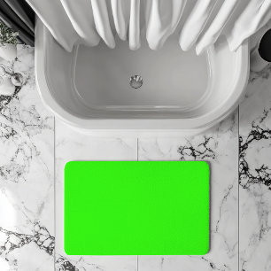 Neon Grönt Solid Färg   Klassisk Badrumsmatta