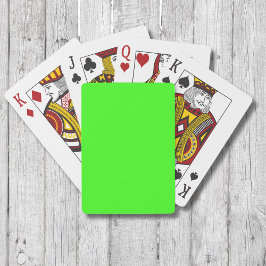Neon Grönt Solid Färg | Klassisk Casinokort