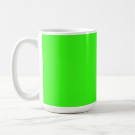 Neon Grönt Solid Färg | Klassisk Kaffemugg