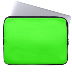 Neon Grönt Solid Färg   Klassisk Laptop Fodral
