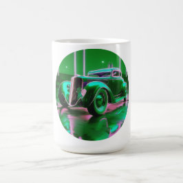 Neon Grönt Street Rod 1930 Kaffemugg