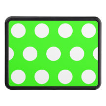 Neon Grönt White Large Polka dots