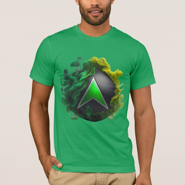 Neon Grönt Xbox Smoke T-Shirt (Framsida)
