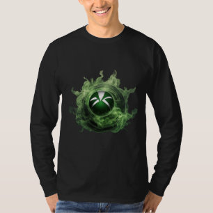 Neon Grönt Xbox Smoke T-Shirt Design