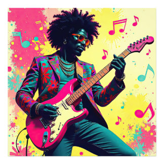 Neon Groove Collective – Psykedelisk Konst & Musik Fototryck