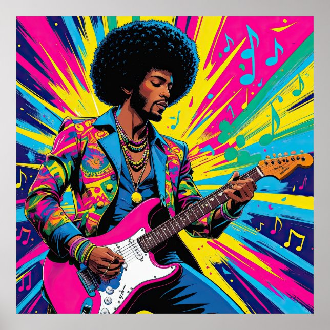 Neon Groove Collective – Psykedelisk Konst & Musik Poster (Framsidan)