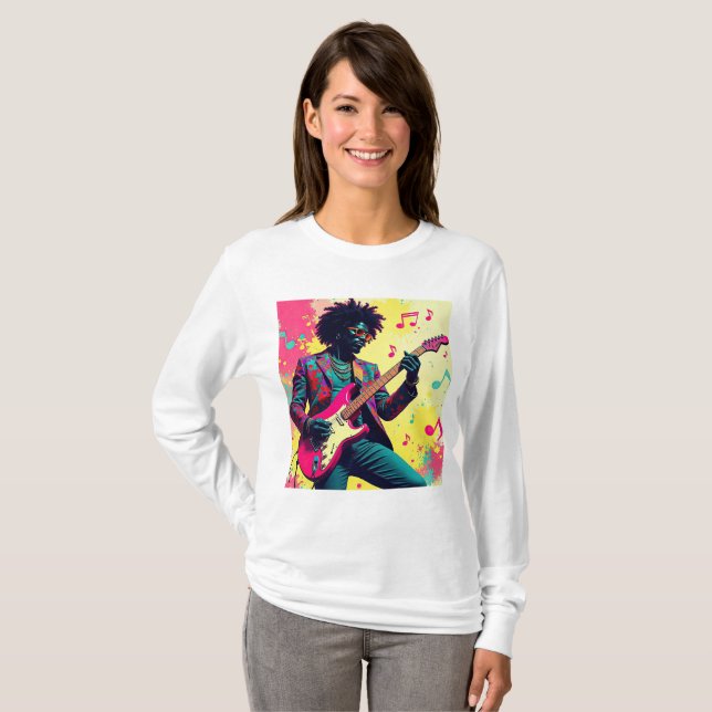 Neon Groove Collective – Psykedelisk Konst & Musik T Shirt (Hel framsida)