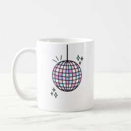Neon Groovy Disco Boll Kaffemugg