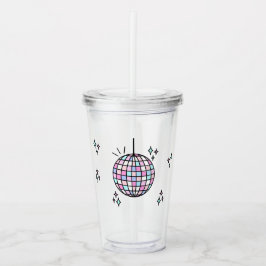 Neon Groovy Disco Boll Take Away Mugg