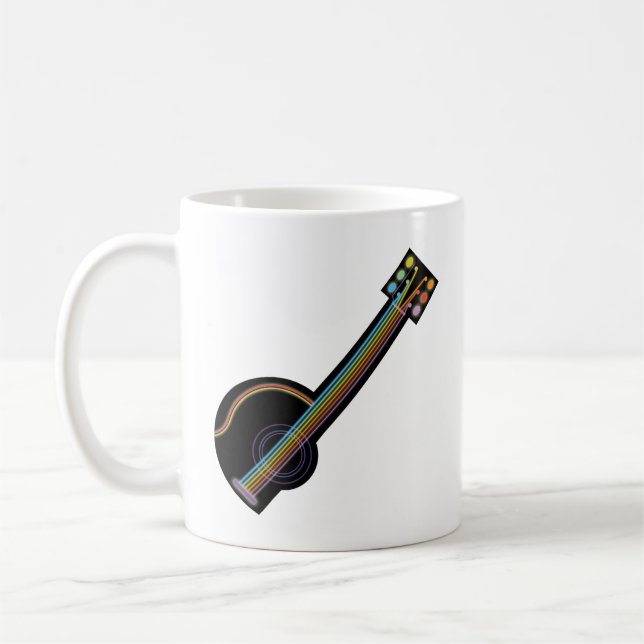 Neon Guitar Kaffemugg (Vänster)