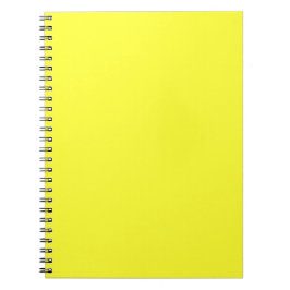 Neon Gul Enfärgad Minimalistisk Anteckningsbok