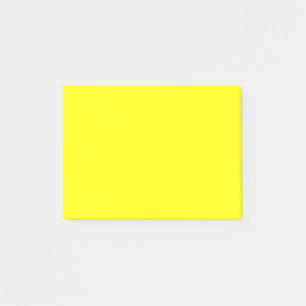 Neon gul enfärgad post-it block