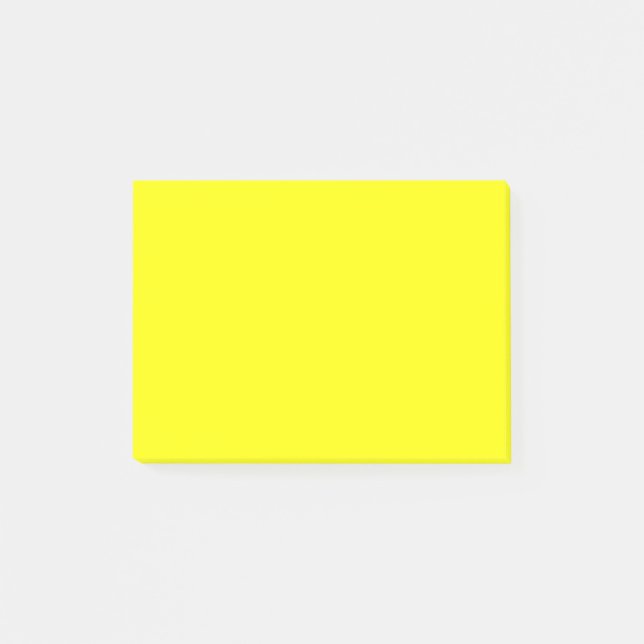 Neon gul enfärgad  post-it block (Framsida)