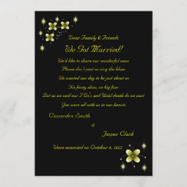 Neon Gult Flower Sparkles Elopement 2 Meddelande