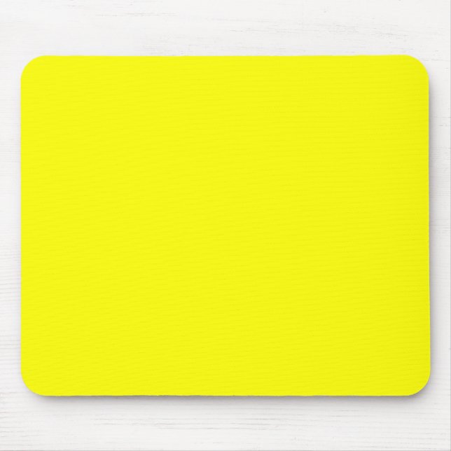 Neon gult hex-kod FFFF01 Musmatta (Framsidan)