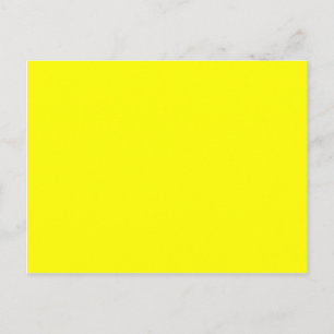 Neon gult hex-kod FFFF01 Vykort