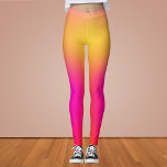 Neon Gult och Rosa Leggings<br><div class="desc">Neon Gult och Rosa</div>