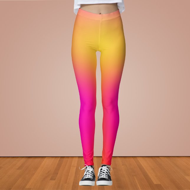 Neon Gult och Rosa Leggings (Skapare uppladdad)