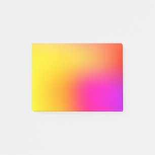Neon Gult och Rosa Post-it Block