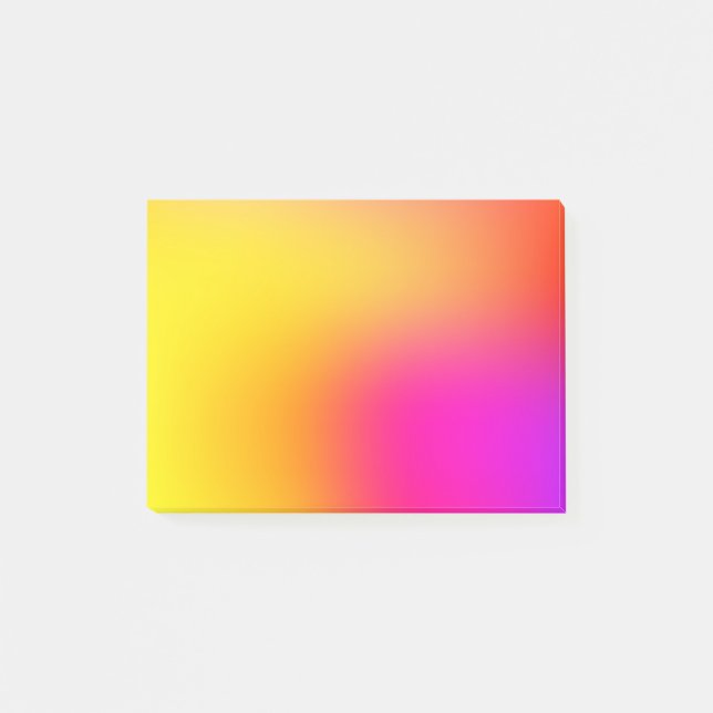 Neon Gult och Rosa Post-it Block (Framsida)