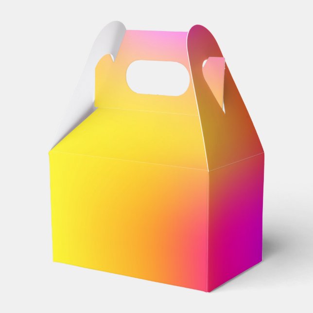 Neon Gult och Rosa Presentaskar (Baksidan Sidan)