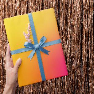 Neon Gult och Rosa Presentpapper