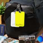 Neon Gult Solid Färg Bagagebricka<br><div class="desc">Neon Gult Solid Färg Modern Färg.</div>