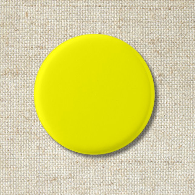 Neon Gult Solid Färg | Klassisk Knapp (Skapare uppladdad)