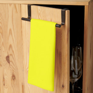 Neon Gult Solid Färg Kökshandduk