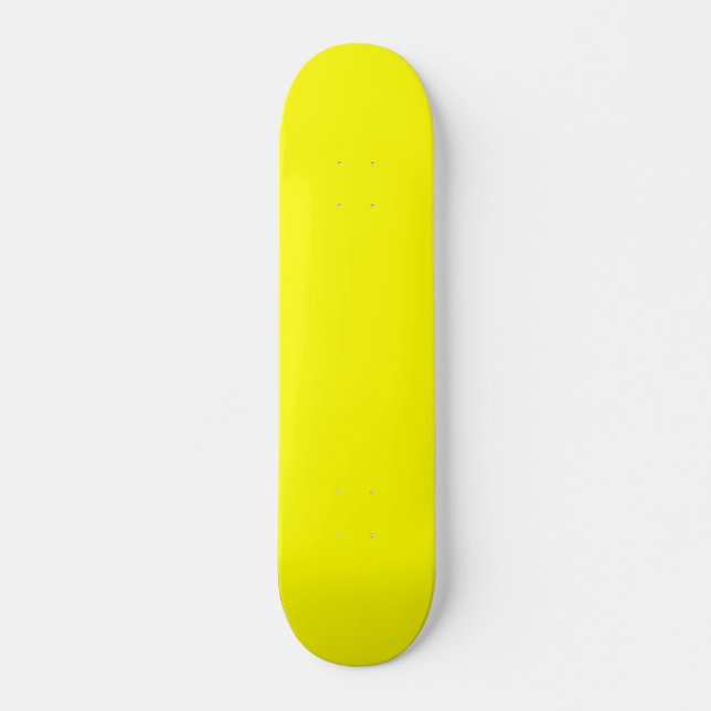 Neon Gult Solid Färg Mini Skateboard Bräda 18,5 Cm (Framsida)