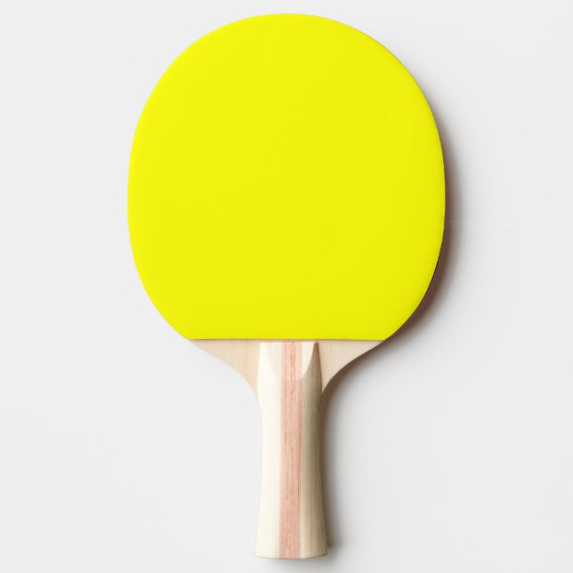 Neon Gult Solid Färg Pingisracket (Framsidan)