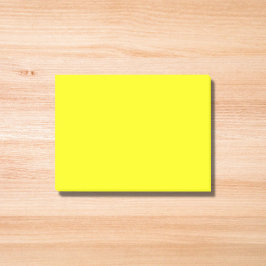 Neon Gult Solid Färg Post-it Block