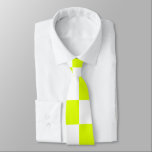 Neon Gult White Checkerboard-Vintage Slips<br><div class="desc">Neon Gult och White Checkerboard | VINTAGE | Klassisk | TRENDIG | SNYGGT | MODE | Minimal</div>