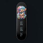 *~* Neon Hair Rainbow Troll AP89 Initial Mini Skateboard Bräda 18,5 Cm<br><div class="desc">(Sökkod AP89 för Troll-objekt och AP88 för medeltida temaobjekt ) Överför enkelt till andra Zazzle-produkter. BLACK-bakgrundsskateboard. Den ljusa och åh så lycklig NEON Rainbow färg kommer bara in i TROLL bilder och BREV. Anpassa/anpassa INITIALER/MONOGRAM. Det konstiga ljudet Lång Hair Troll. Bright och öga fångar RAINBOW neon färg med BIG HAIR....</div>