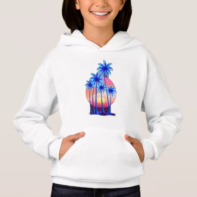 Neon handflatan träd t shirt (Framsida)