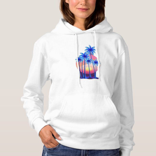 Neon handflatan träd t shirt (Framsida)