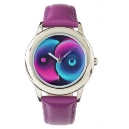 Neon Harmony: En modern tolkning av Yin Yang Armbandsur
