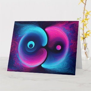 Neon Harmony: En modern tolkning av Yin Yang Kort